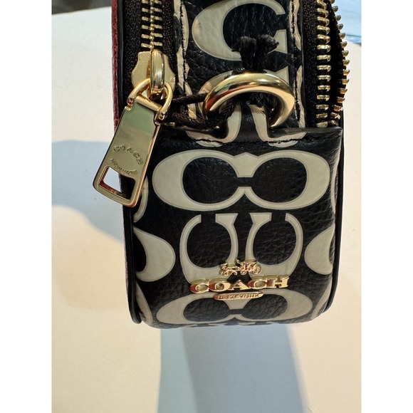 Coach (C6977) Mickey Mouse X Keith Haring Serena Leather Satchel Handbag Purse - Picture 3 of 9